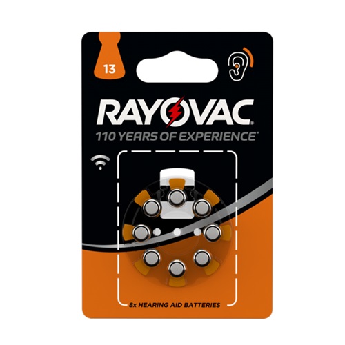 Батарейка RAYOVAC 13 8xBL Zinc Air